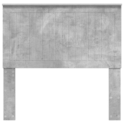 Headboard with Headboard Concrete Grey 100 cm Engineered wood