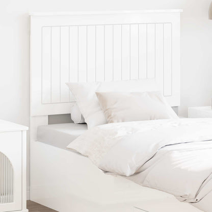 Headboard with Headboard Gloss White 100 cm Engineered wood