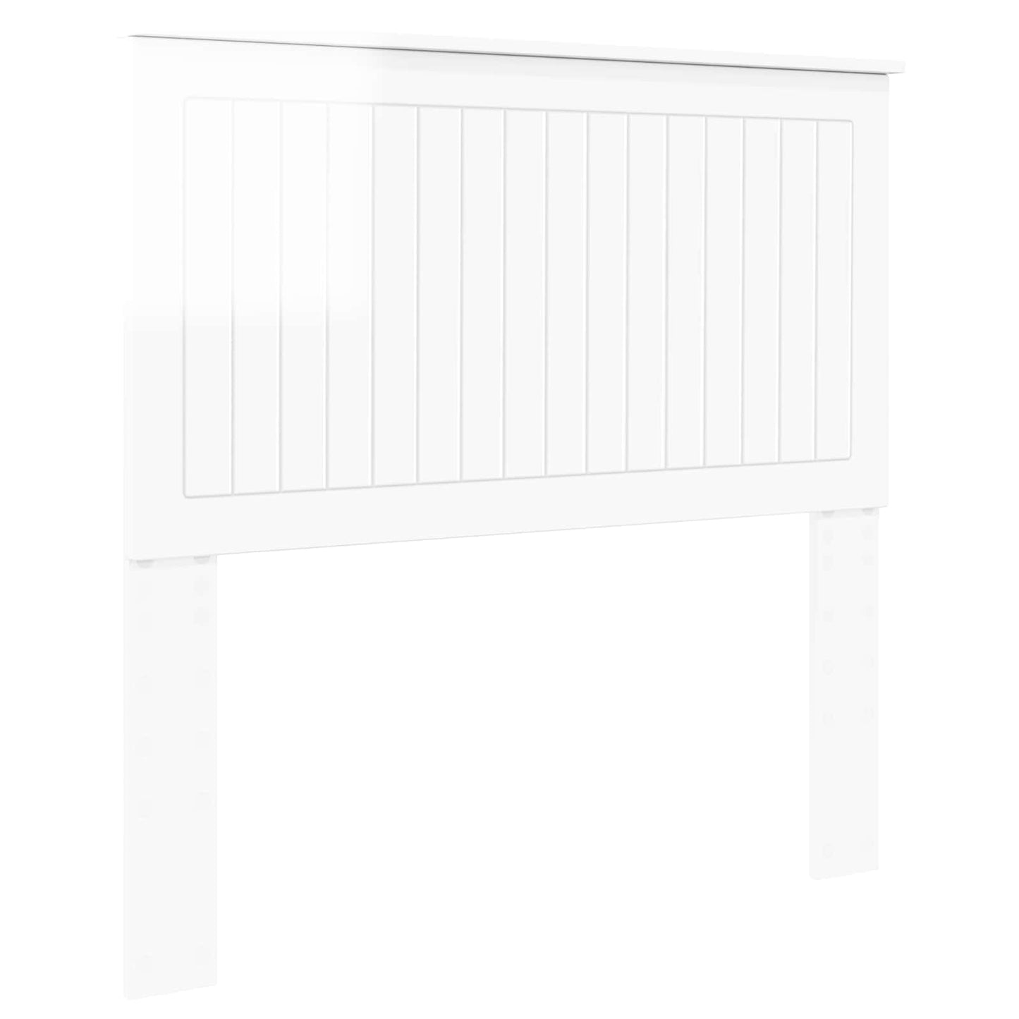 Headboard with Headboard Gloss White 100 cm Engineered wood