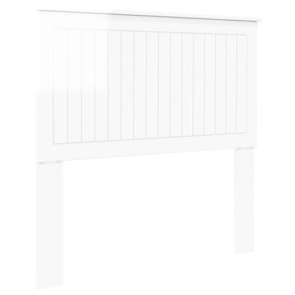 Headboard with Headboard Gloss White 100 cm Engineered wood