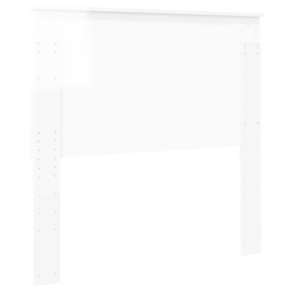 Headboard with Headboard Gloss White 100 cm Engineered wood
