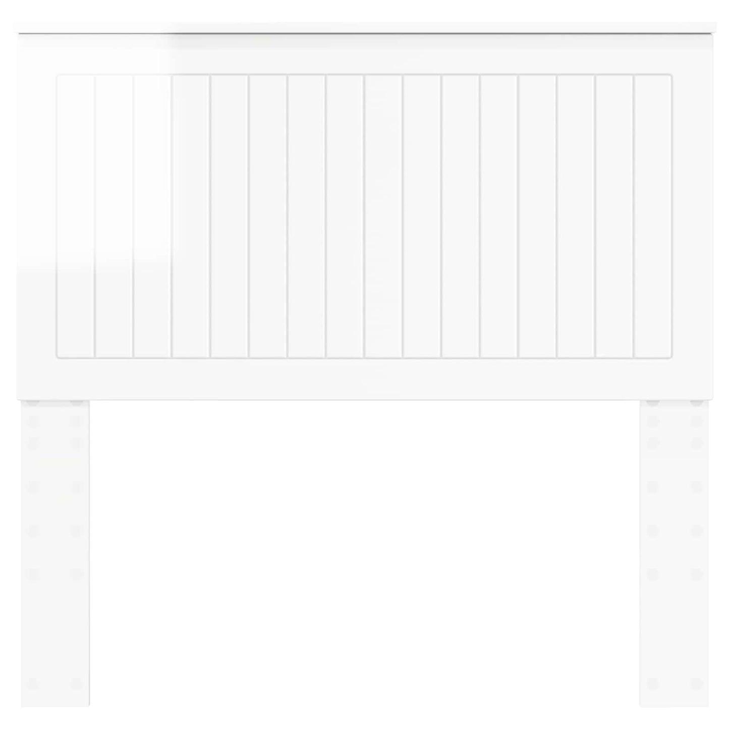 Headboard with Headboard Gloss White 100 cm Engineered wood