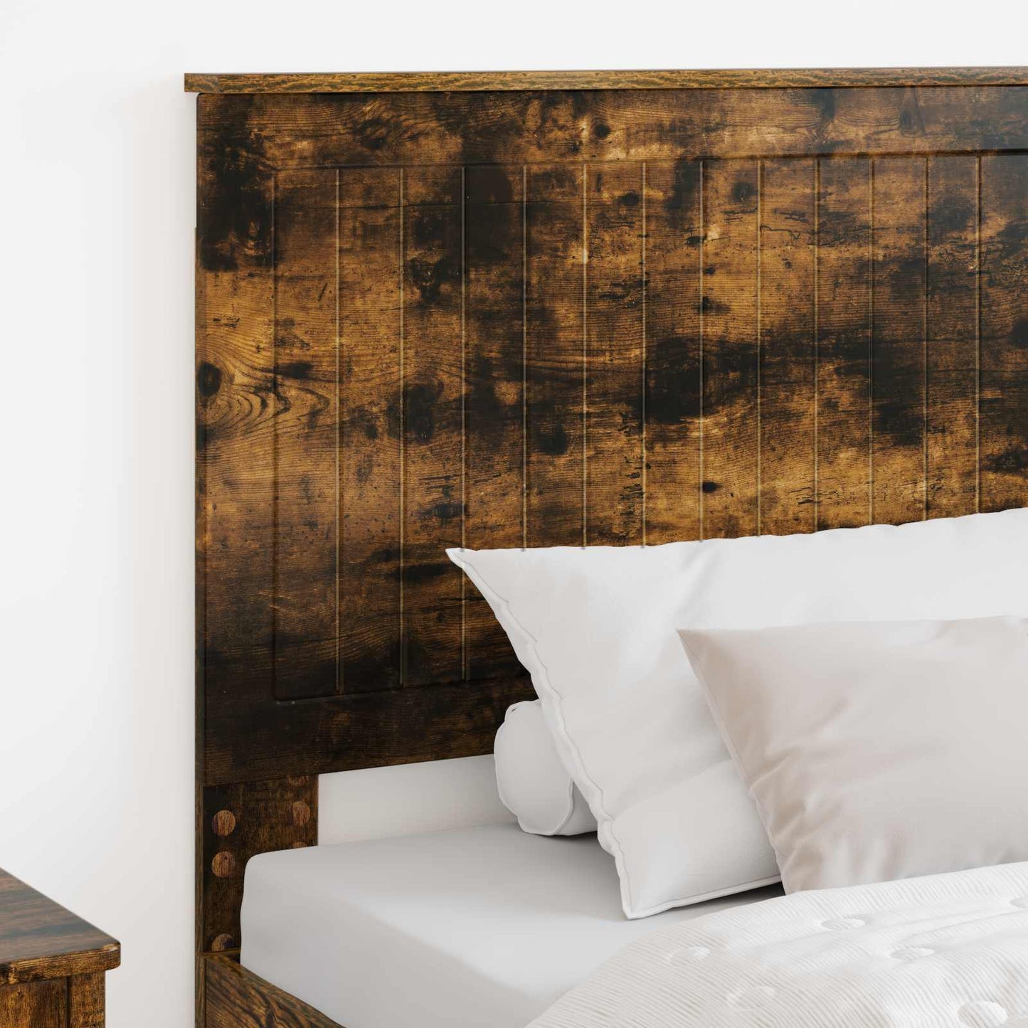 Headboard with Headboard Smoked Oak 100 cm Engineered wood
