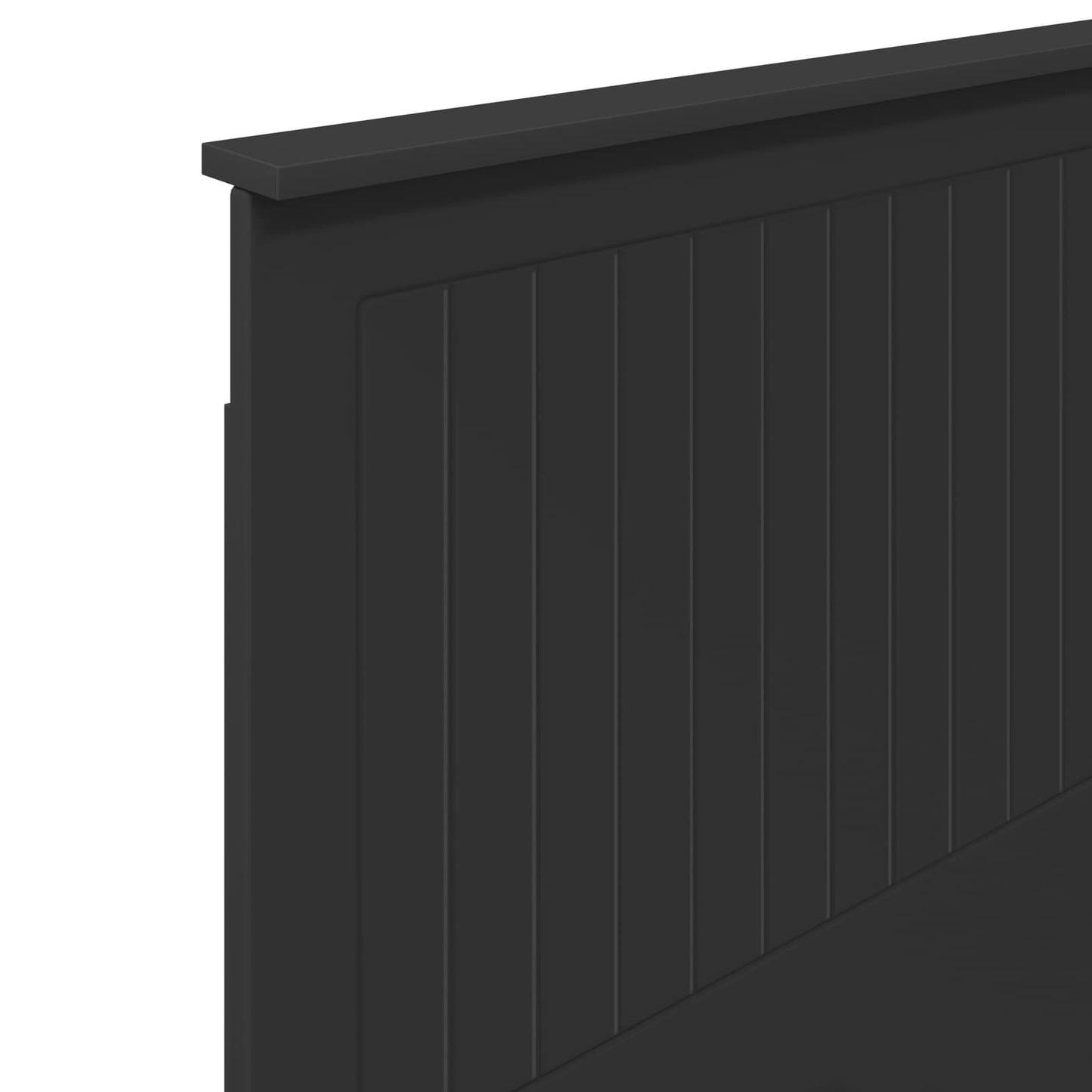 Headboard with Headboard Black Oak 90 cm Engineered wood