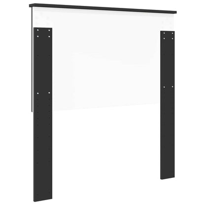 Headboard with Headboard Black Oak 90 cm Engineered wood