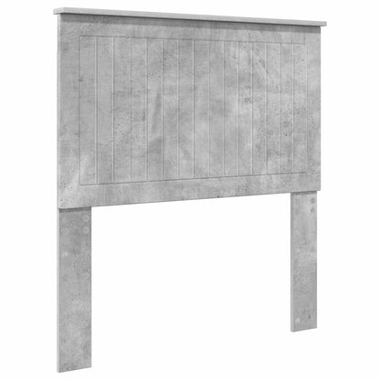 Headboard with Headboard Concrete Grey 90 cm Engineered wood