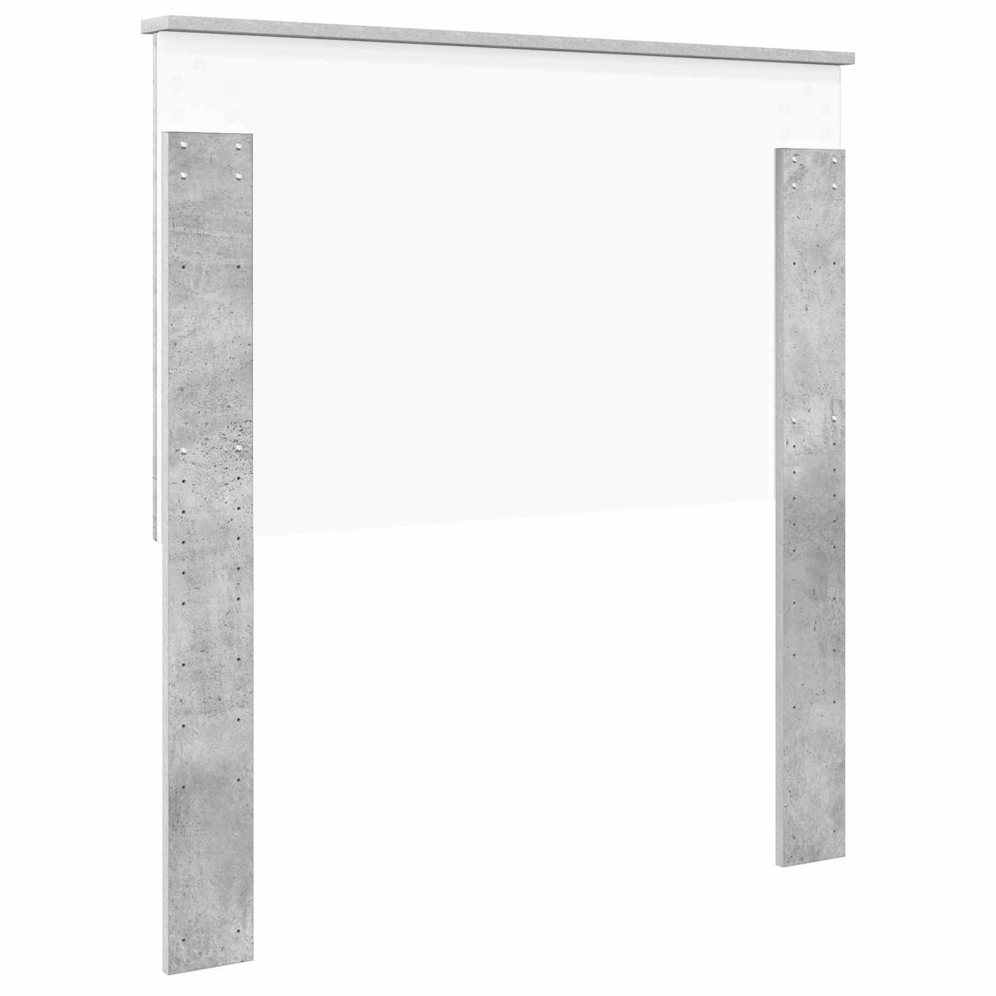 Headboard with Headboard Concrete Grey 90 cm Engineered wood