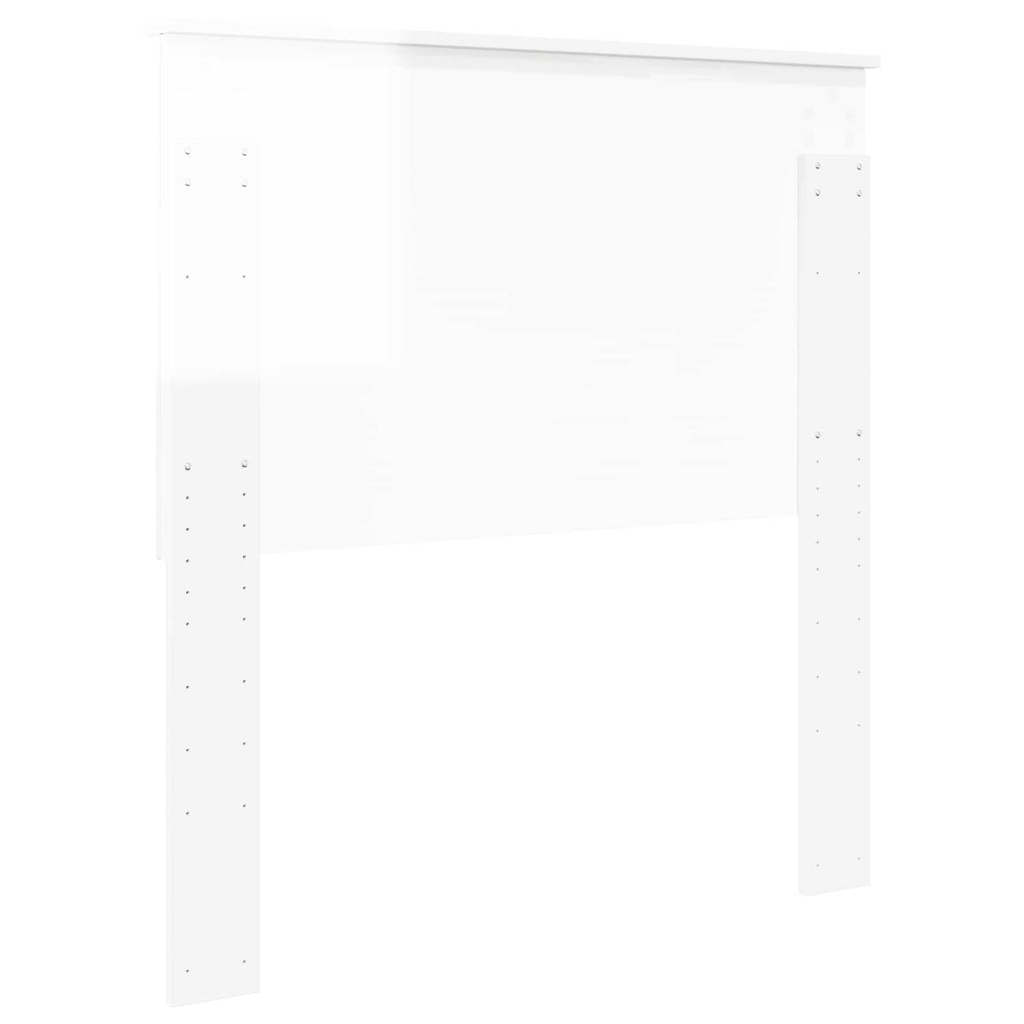 Headboard with Headboard Gloss White 90 cm Engineered wood