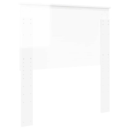 Headboard with Headboard Gloss White 90 cm Engineered wood