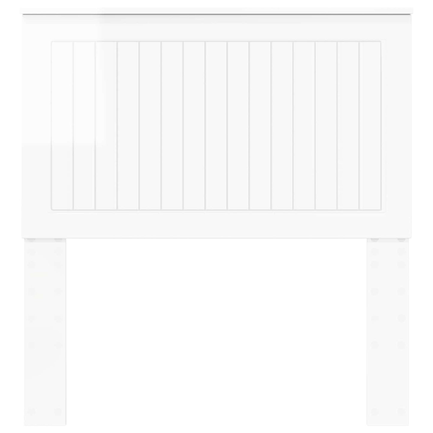 Headboard with Headboard Gloss White 90 cm Engineered wood
