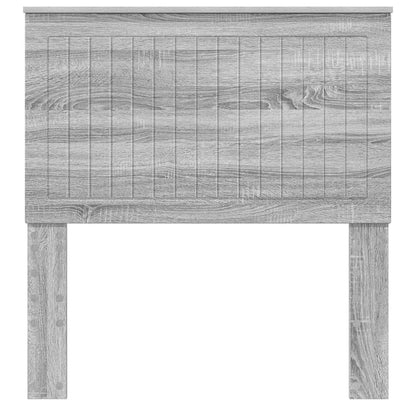 Headboard with Headboard Grey Sonoma 90 cm Engineered wood