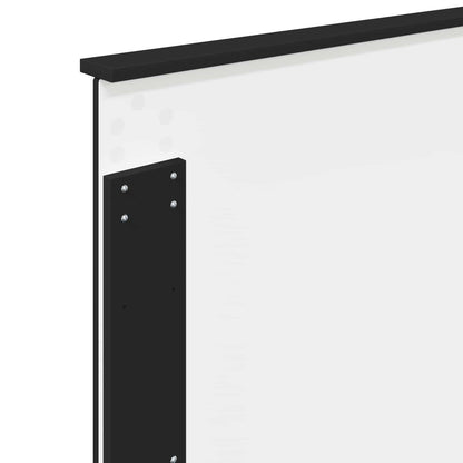 Headboard with Headboard Black Oak 80 cm Engineered wood
