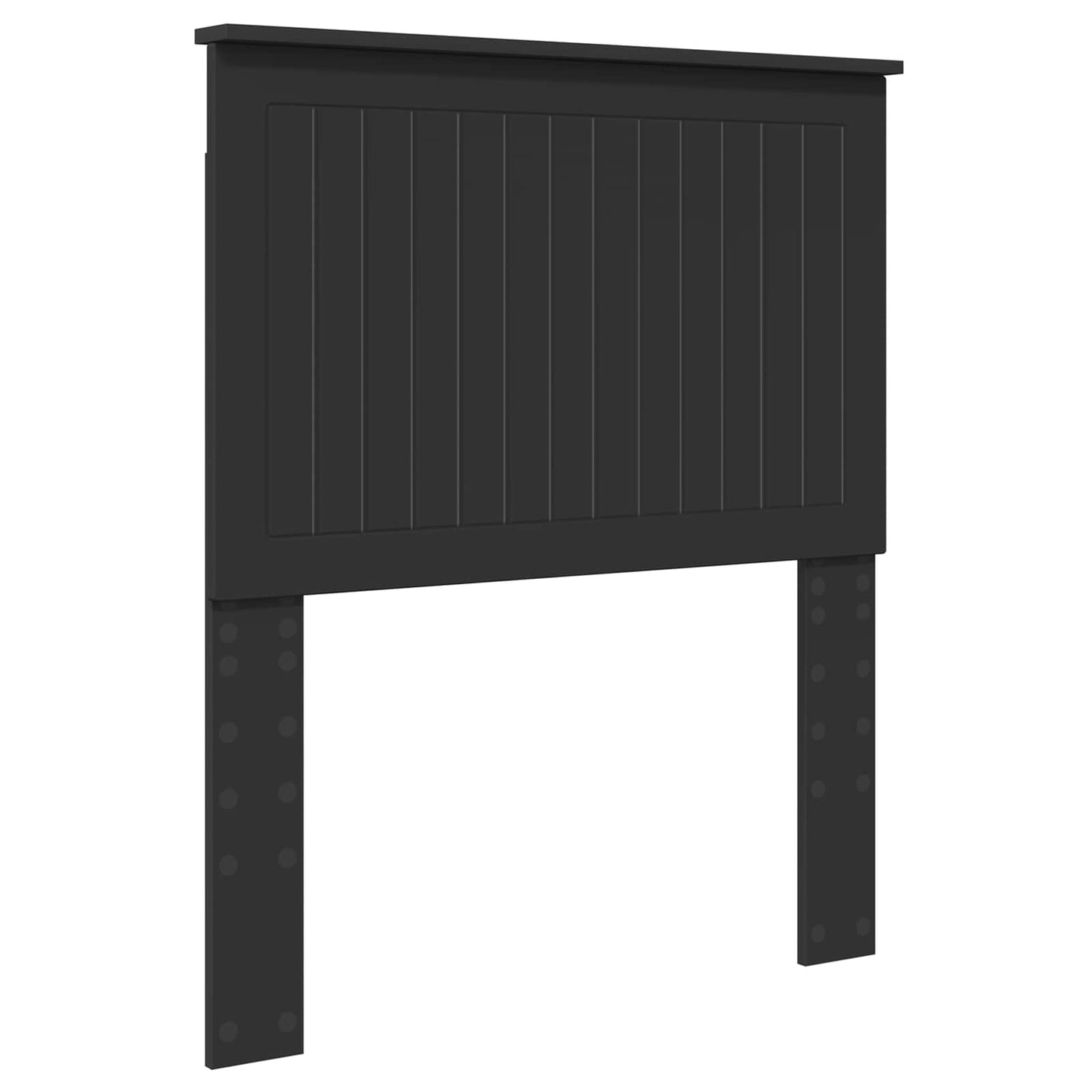 Headboard with Headboard Black Oak 80 cm Engineered wood