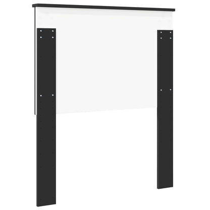 Headboard with Headboard Black Oak 80 cm Engineered wood