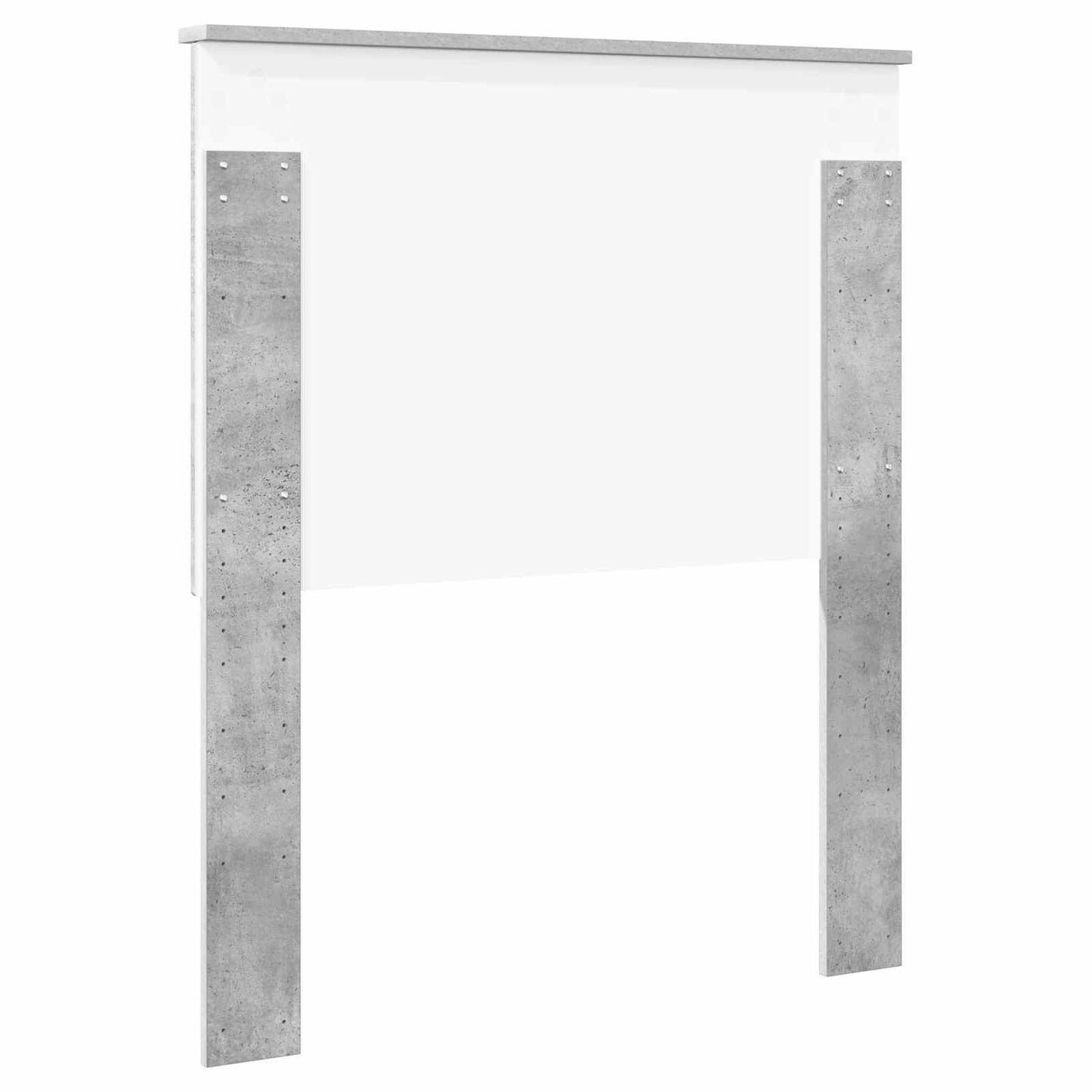 Headboard with Headboard Concrete Grey 80 cm Engineered wood