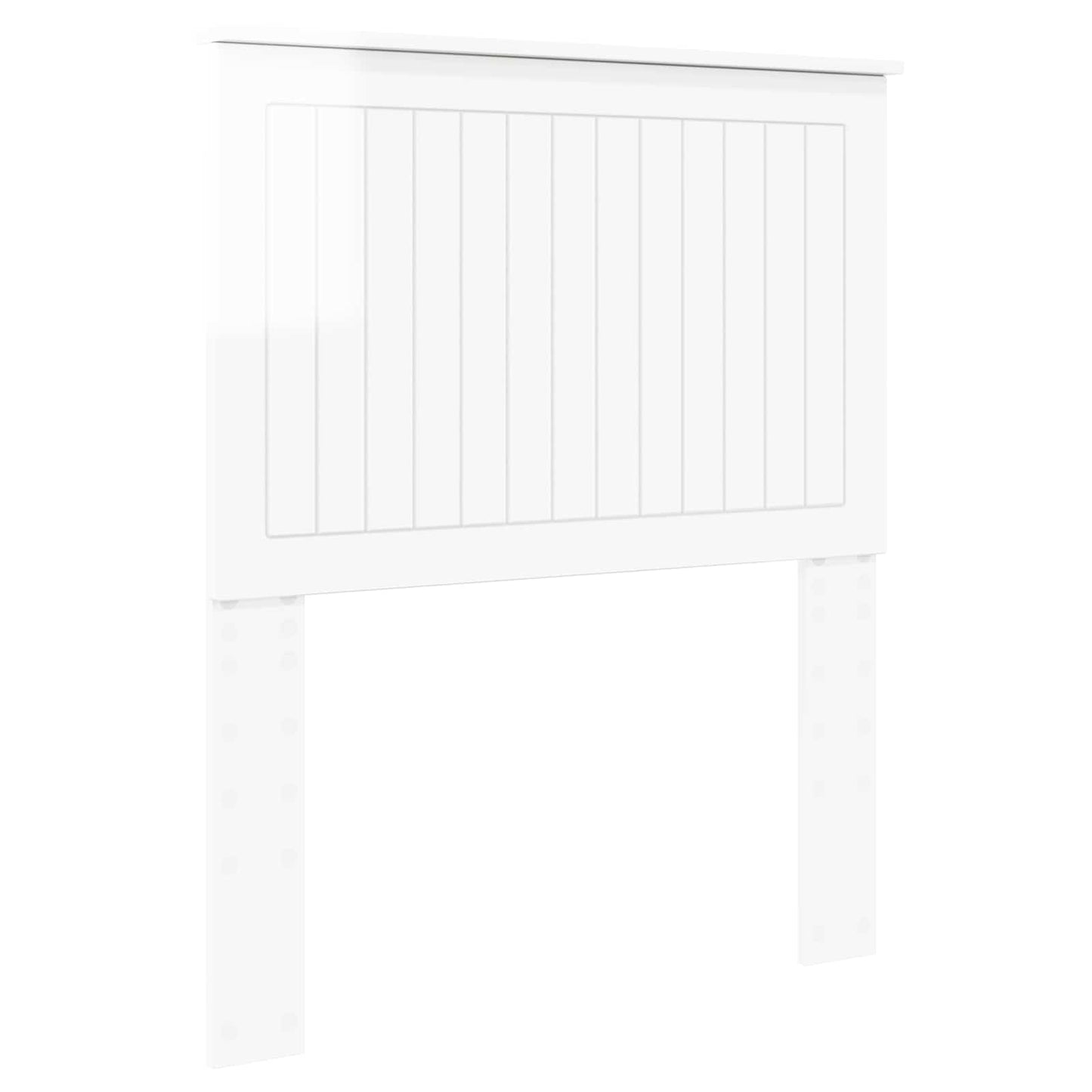 Headboard with Headboard Gloss White 80 cm Engineered wood