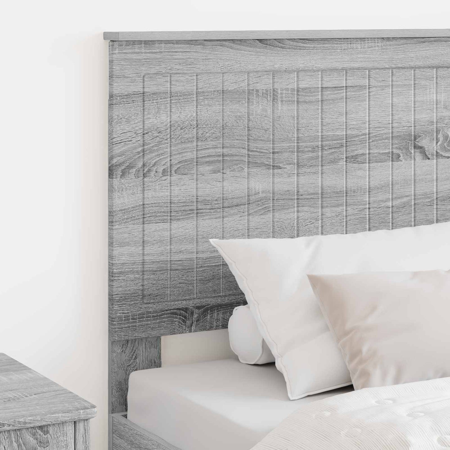 Headboard with Headboard Grey Sonoma 80 cm Engineered wood