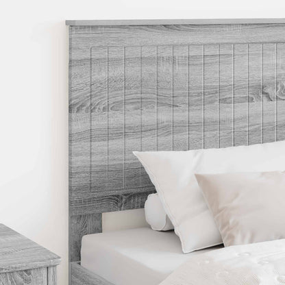 Headboard with Headboard Grey Sonoma 80 cm Engineered wood