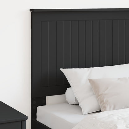 Headboard with Headboard Black Oak 75 cm Engineered wood