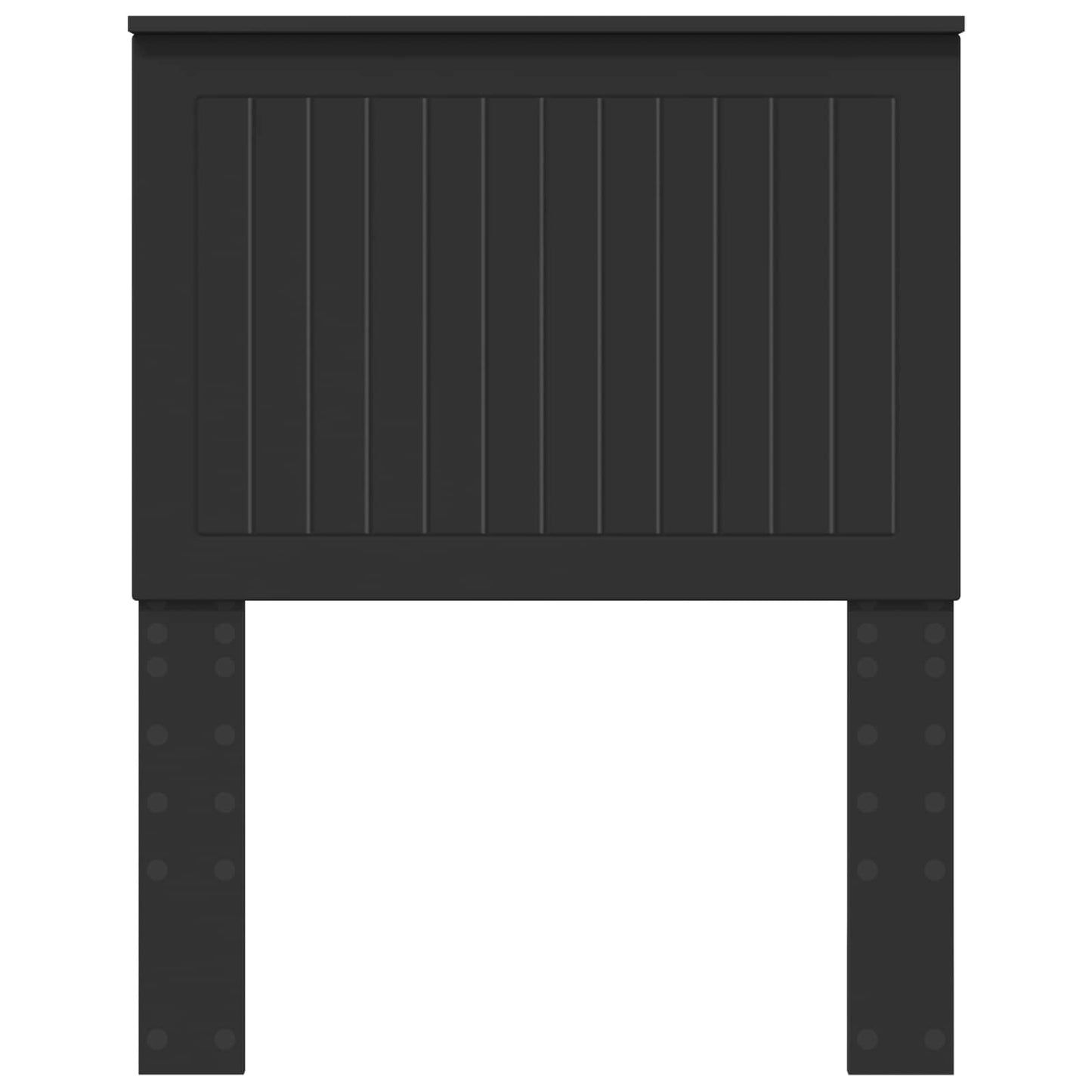 Headboard with Headboard Black Oak 75 cm Engineered wood