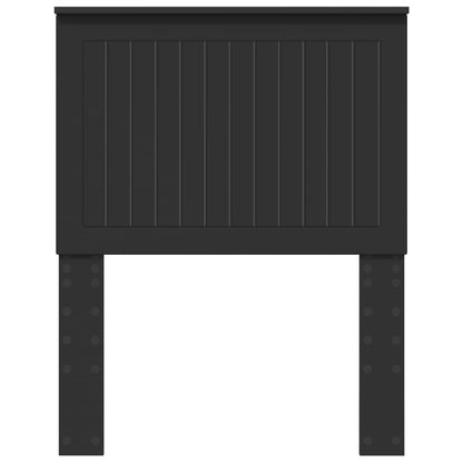 Headboard with Headboard Black Oak 75 cm Engineered wood