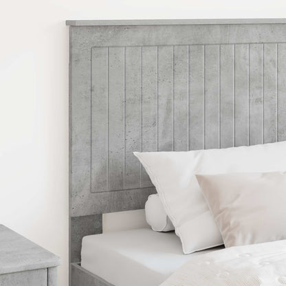 Headboard with Headboard Concrete Grey 75 cm Engineered wood