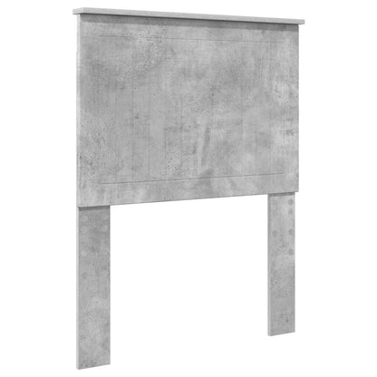 Headboard with Headboard Concrete Grey 75 cm Engineered wood