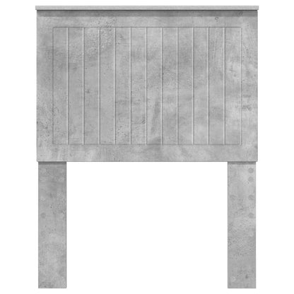 Headboard with Headboard Concrete Grey 75 cm Engineered wood