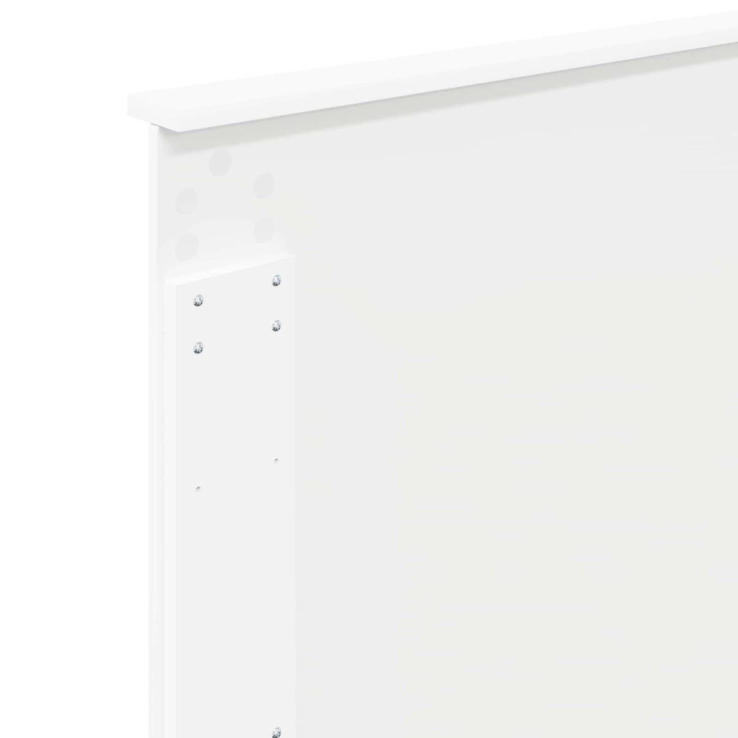 Headboard with Headboard Gloss White 75 cm Engineered wood