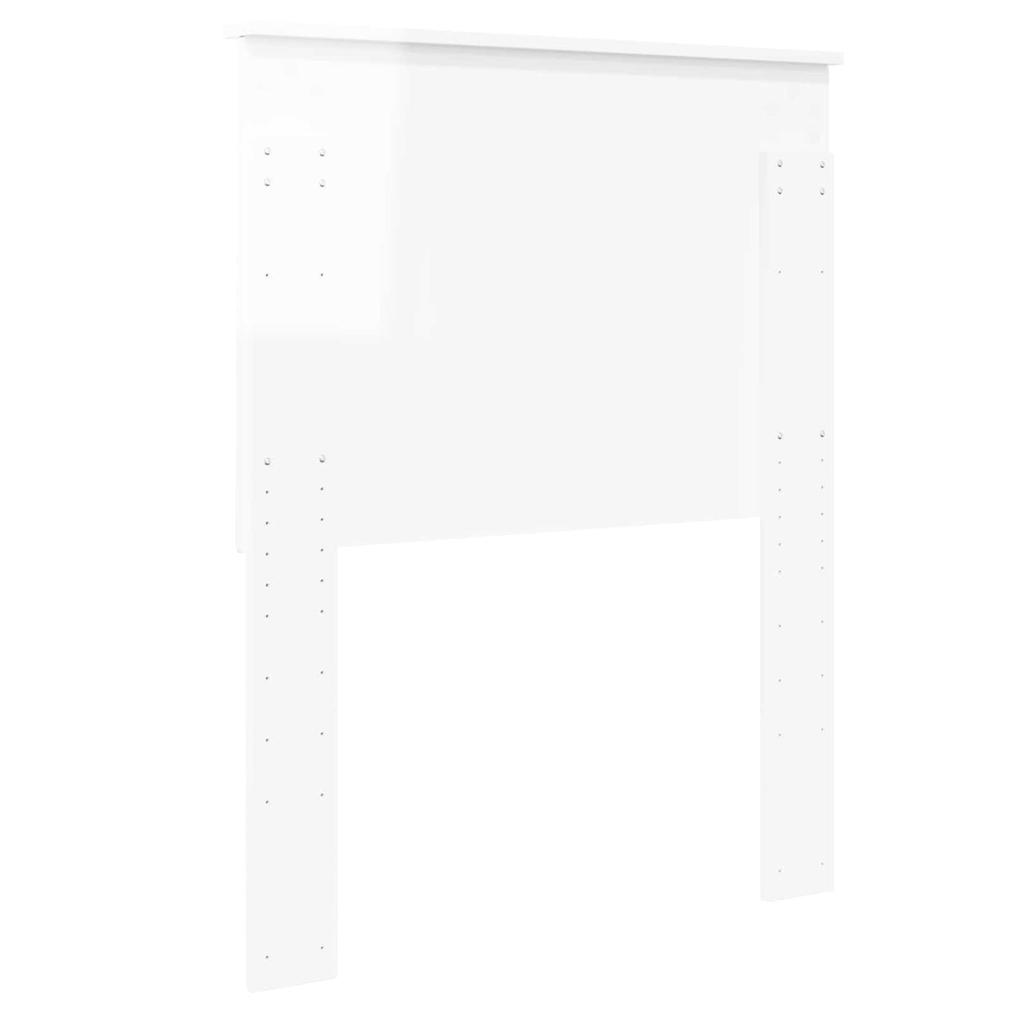 Headboard with Headboard Gloss White 75 cm Engineered wood
