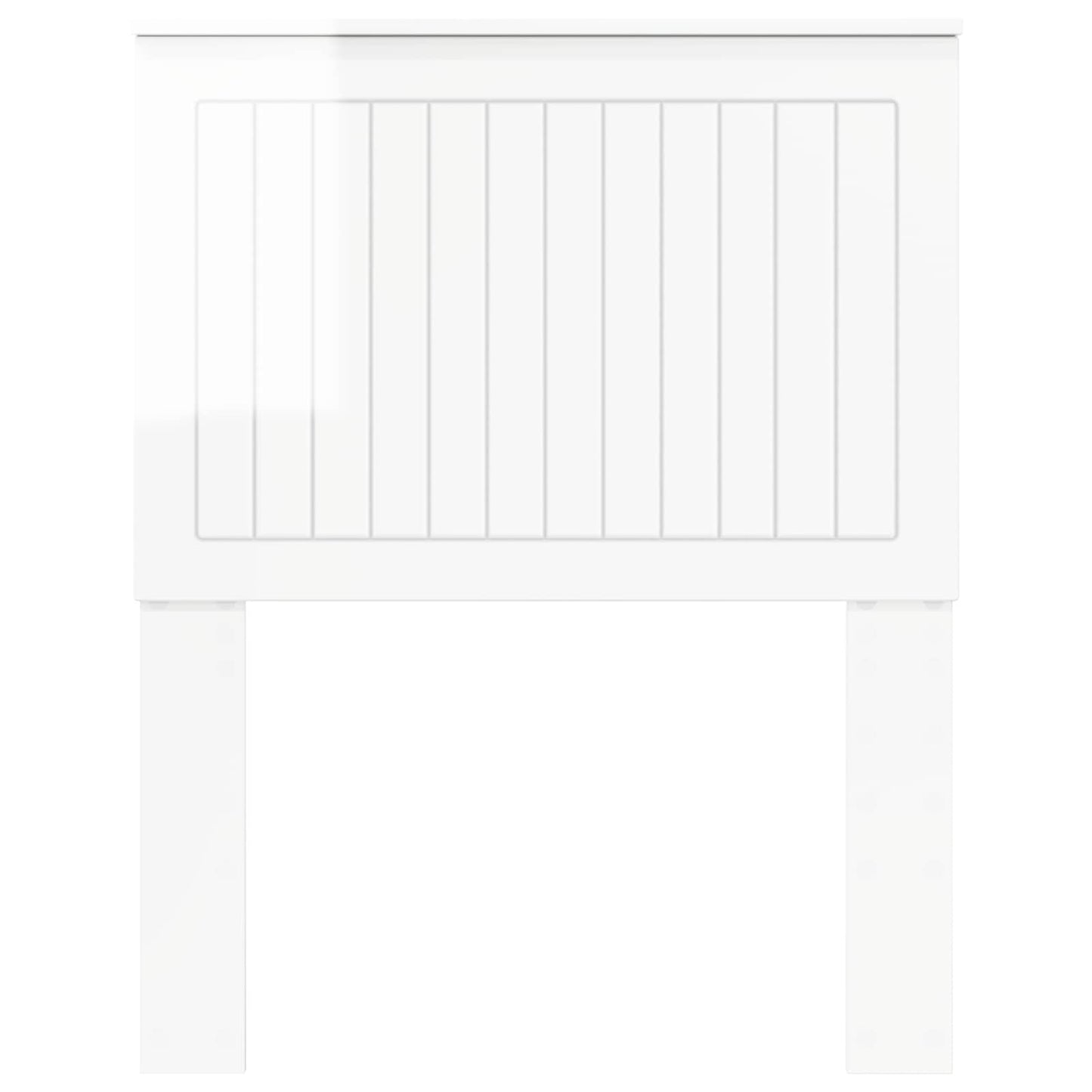 Headboard with Headboard Gloss White 75 cm Engineered wood