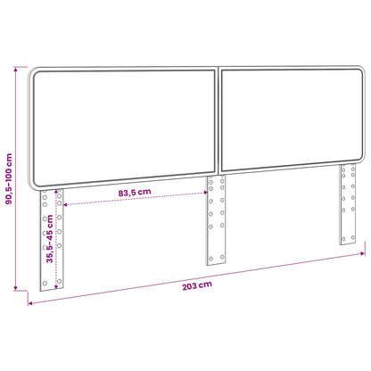 Headboard Black Oak Engineered wood