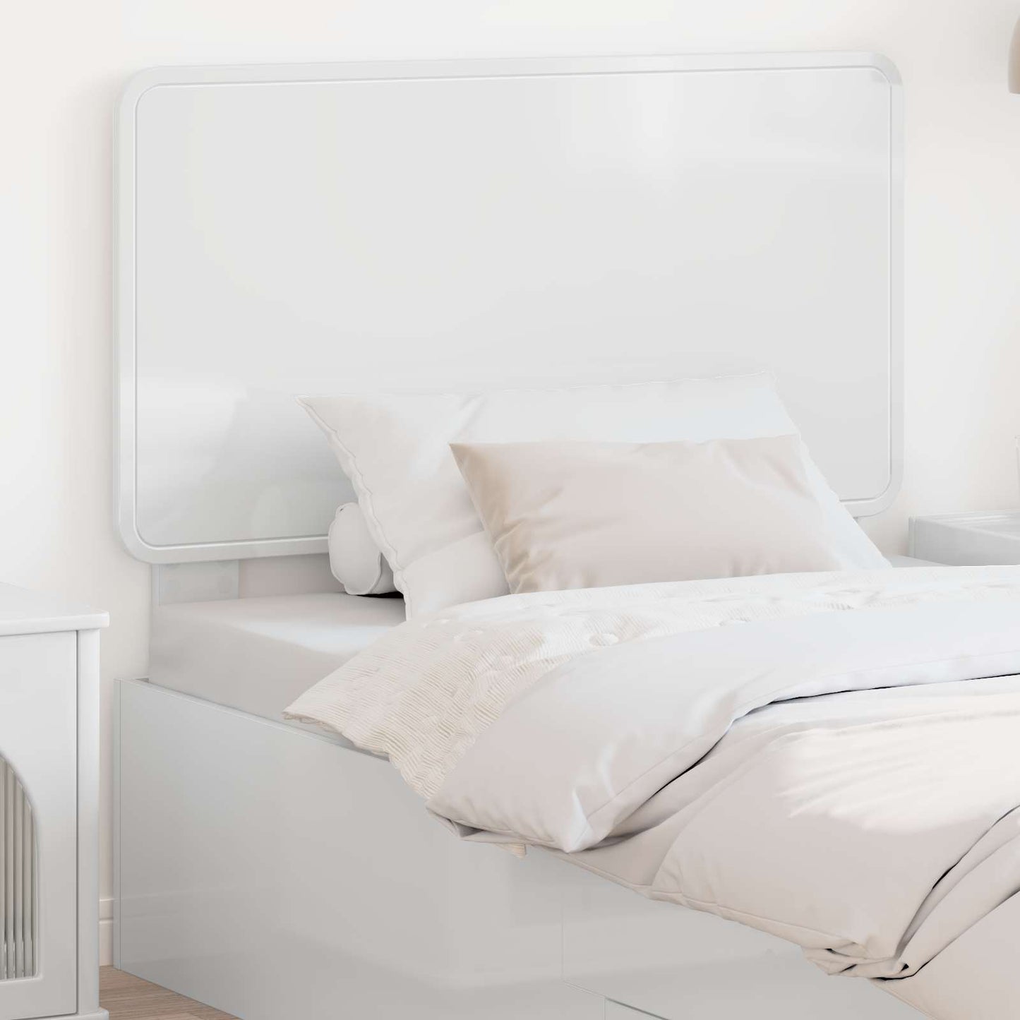 Headboard Gloss White Engineered wood