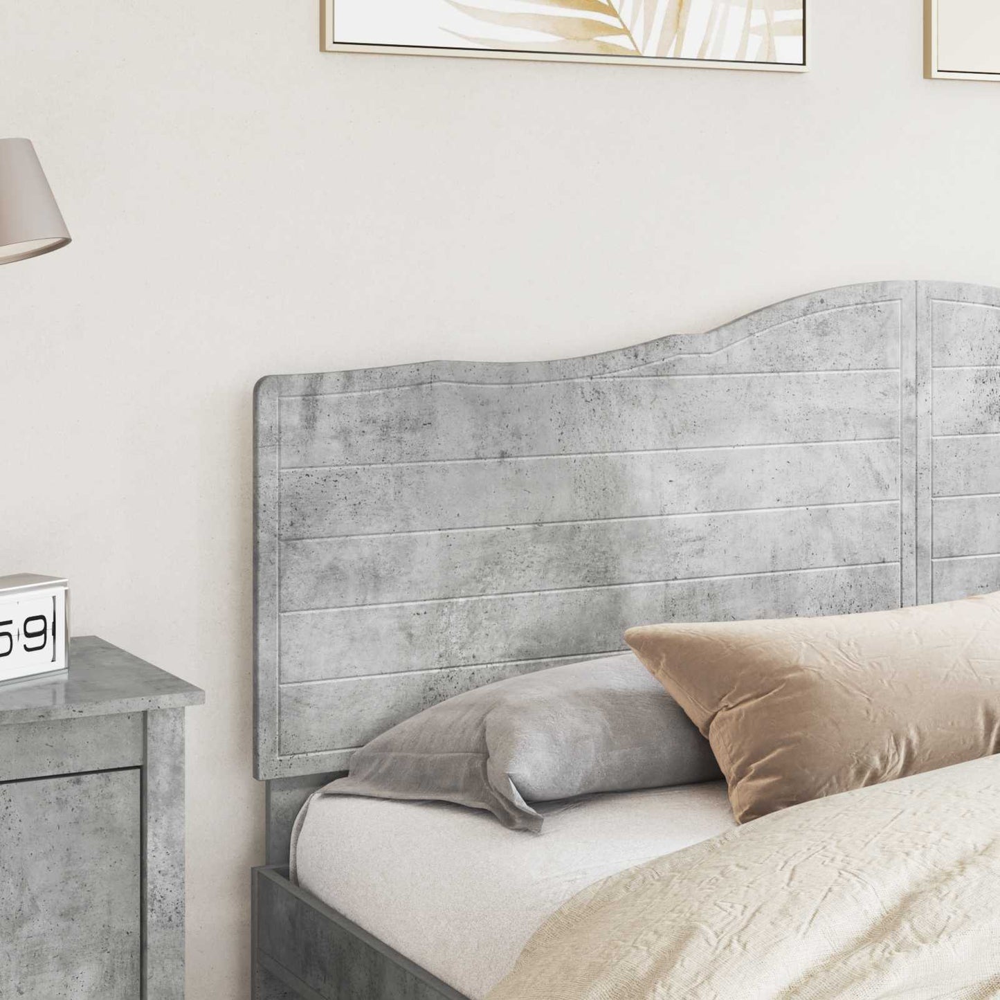Headboard Concrete Grey Engineered wood