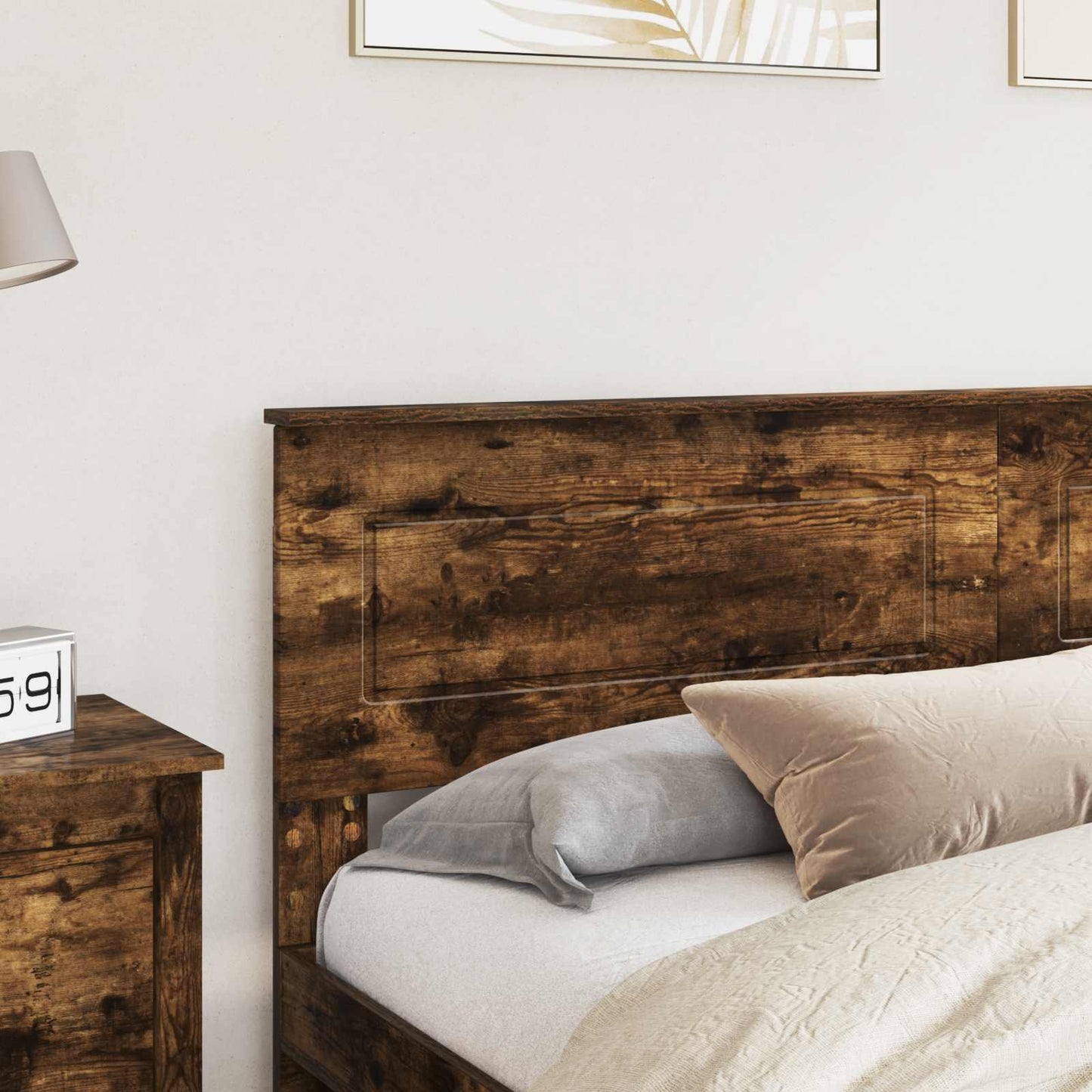 Headboard Smoked Oak Engineered wood