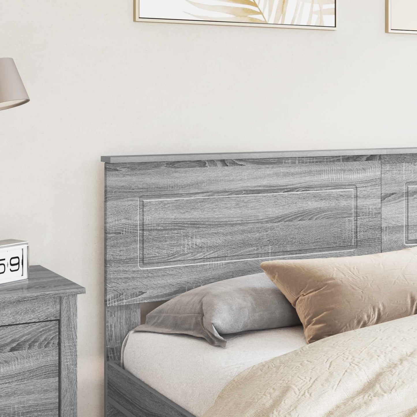 Headboard Grey Sonoma Engineered wood