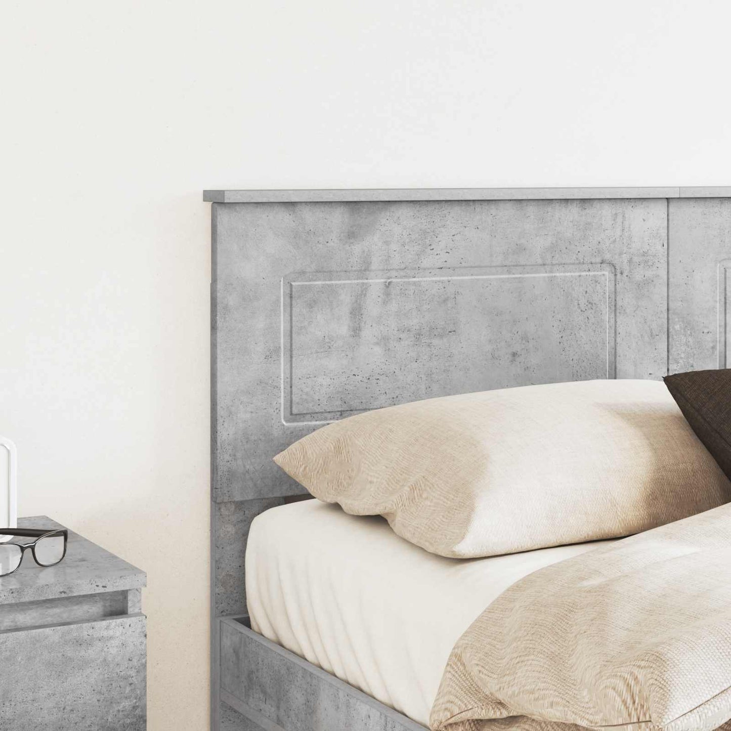 Headboard Concrete Grey Engineered wood