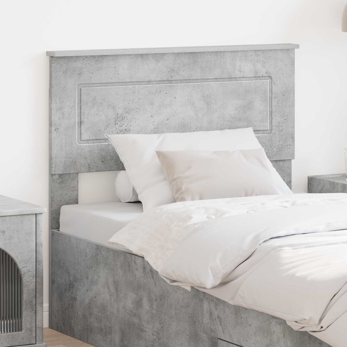 Headboard Concrete Grey Engineered wood