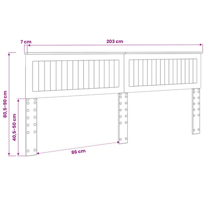 Headboard Concrete Grey Engineered wood