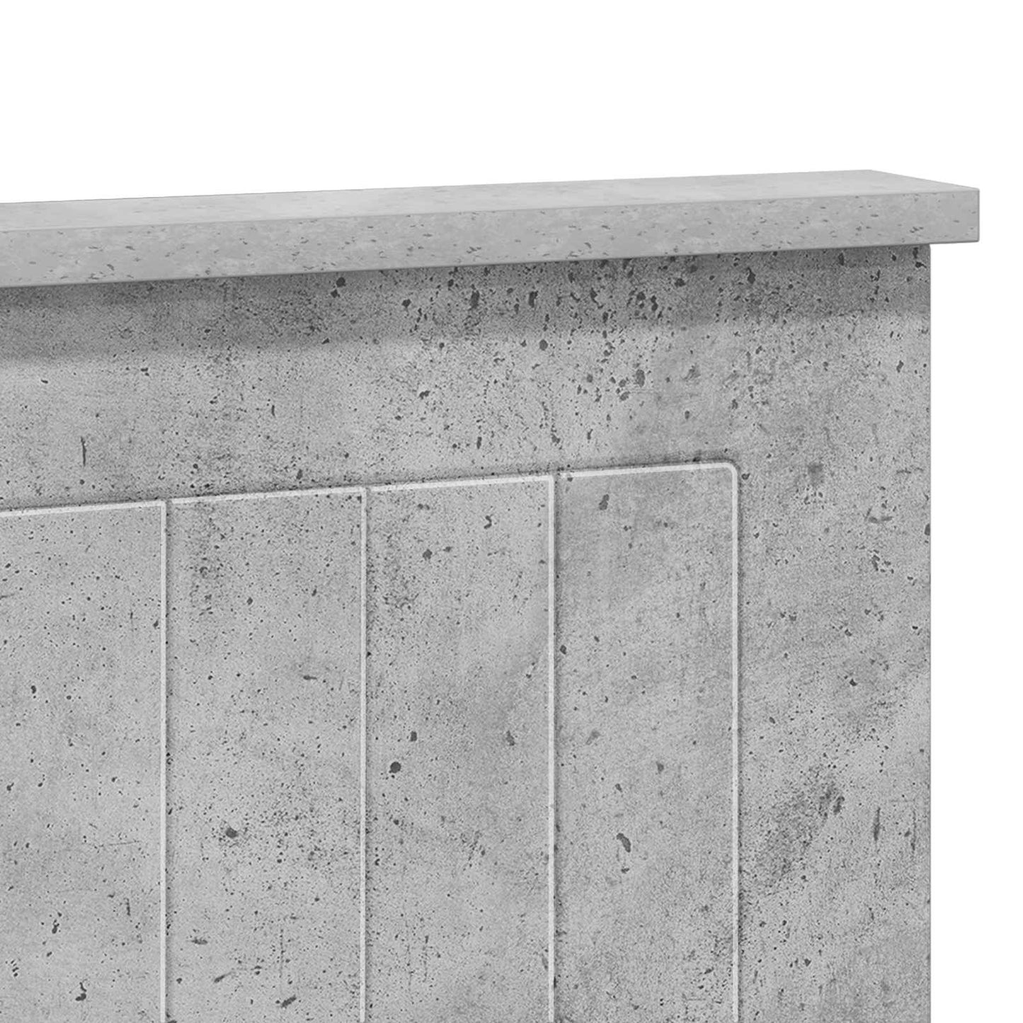 Headboard Concrete Grey Engineered wood