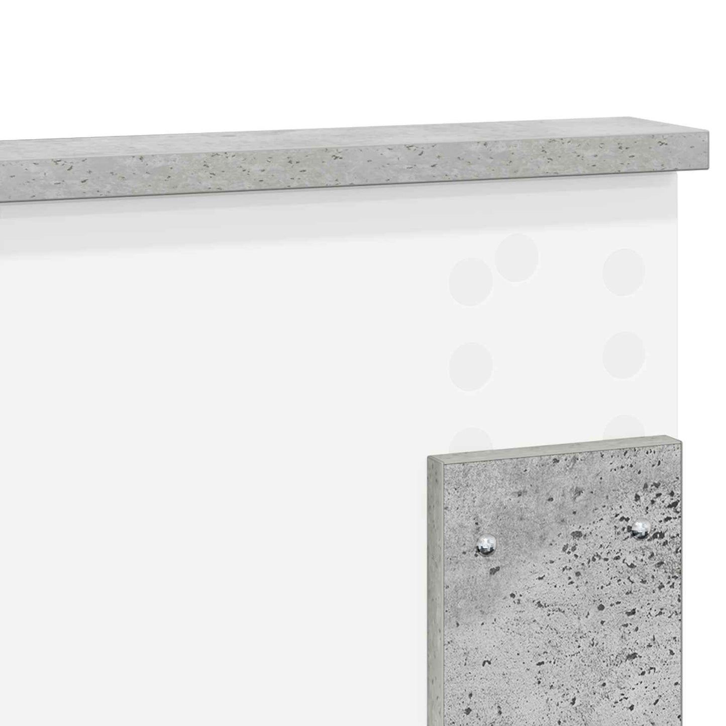 Headboard Concrete Grey Engineered wood