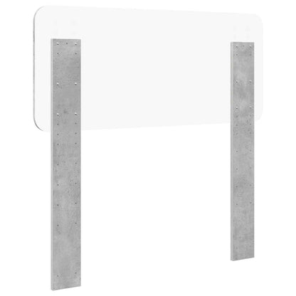 Headboard Concrete Grey Engineered wood