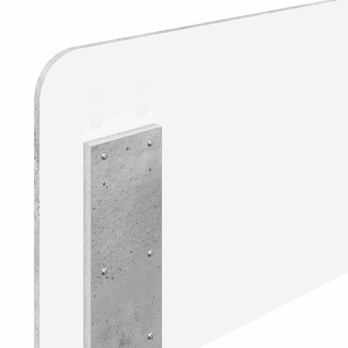Headboard Concrete Grey Engineered wood