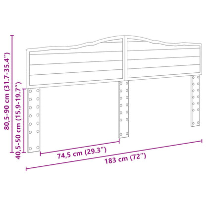 Headboard Black Oak Engineered wood