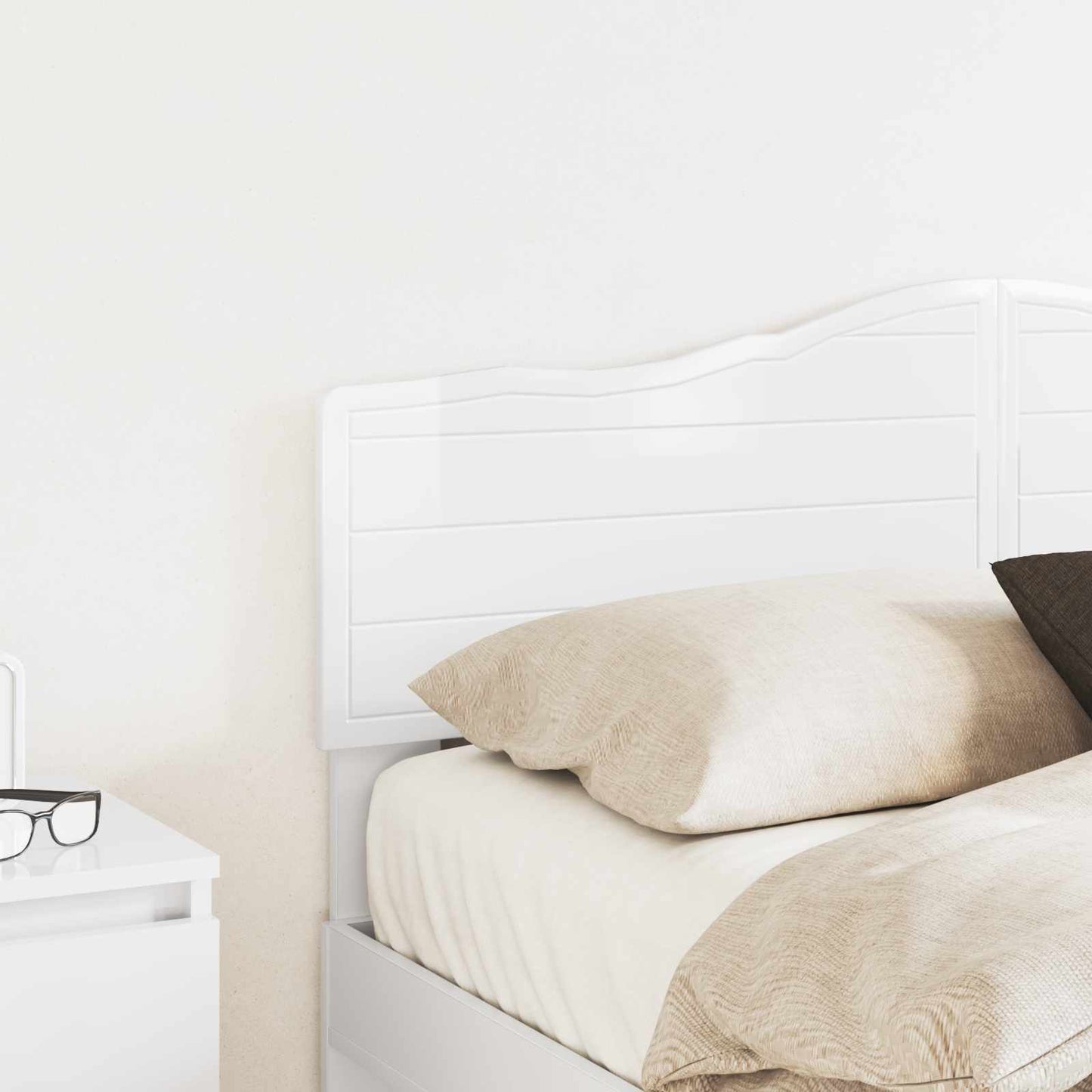 Headboard Gloss White Engineered wood