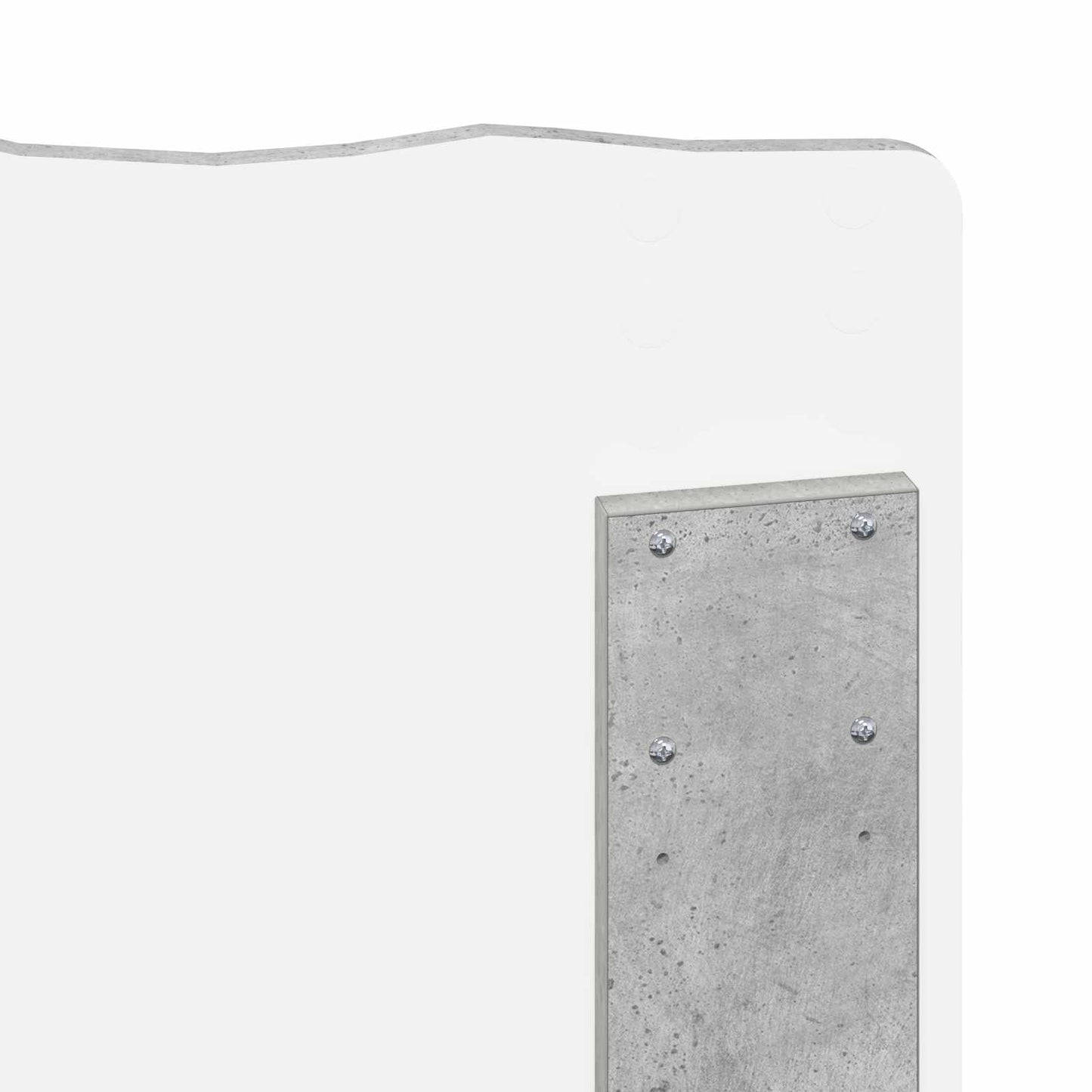 Headboard Concrete Grey Engineered wood