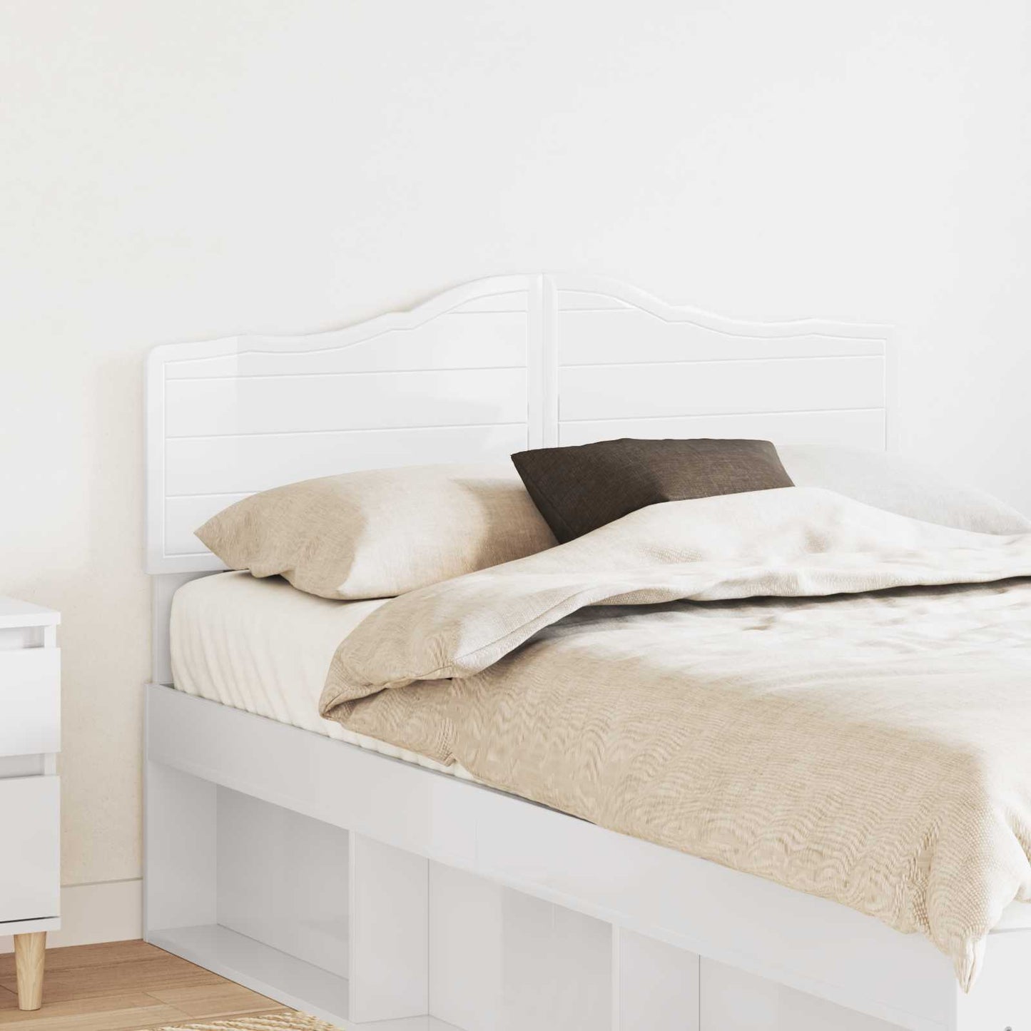 Headboard Gloss White Engineered wood