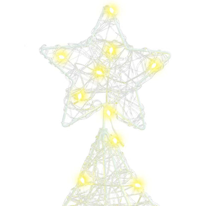 Christmas Tree with 100 LEDs Warm white 120 cm Acrylic