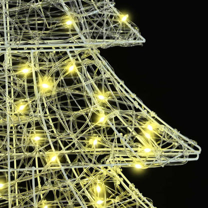 Christmas Tree with 100 LEDs Warm white 120 cm Acrylic