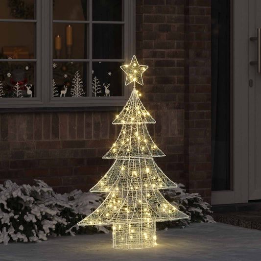 Christmas Tree 100 LEDs Warm white 120 cm Acrylic
